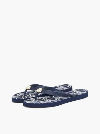 Accesorii metalice Flip-flop cu imprimeu TH Script