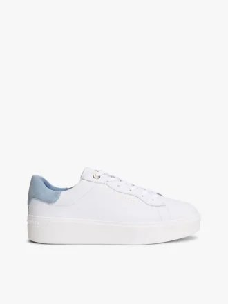 Adidași cu platformă din piele mixtă