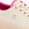 Adidași cu platformă din pânză cu textură mixtă Adidași cu platformă din pânză cu textură mixtă