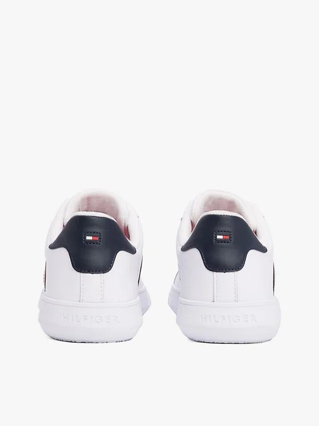 Adidași din piele cu talpă cupsole și dungi Adidași din piele cu talpă cupsole și dungi