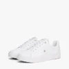 Adidași din piele cu toc și monogramă Adidași din piele cu toc și monogramă