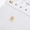 Adidași din piele cu toc și monogramă Adidași din piele cu toc și monogramă