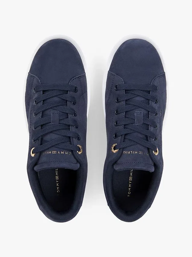 Adidași din piele de căprioară cu talpă cupsole Adidași din piele de căprioară cu talpă cupsole