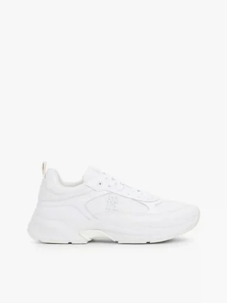 Adidași din piele groasă cu textură mixtă