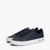Adidași din piele vulcanizată cu dungi în formă de steag