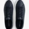 Adidași din piele vulcanizată cu dungi în formă de steag
