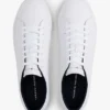 Adidași din piele vulcanizată cu dungi în formă de steag