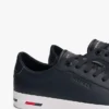 Adidași din piele vulcanizată cu dungi în formă de steag