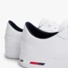 Adidași din piele vulcanizată cu dungi în formă de steag