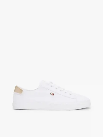 Adidași din pânză cu toc metalic