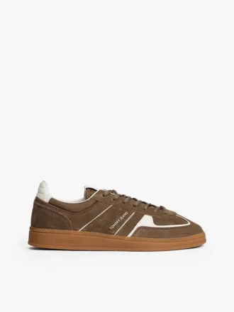 Adidași Tommy Jeans din piele de căprioară