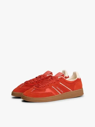 Adidași Tommy Jeans din piele de căprioară