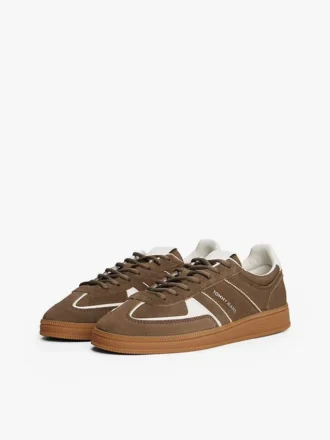 Adidași Tommy Jeans din piele de căprioară