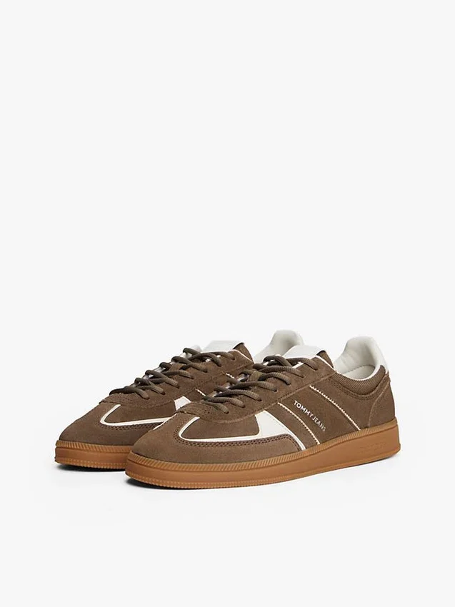 Adidași Tommy Jeans din piele de căprioară Adidași Tommy Jeans din piele de căprioară