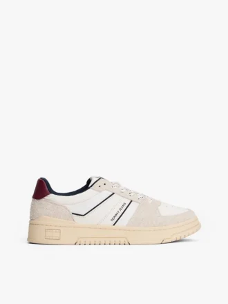 Adidași Tommy Jeans din piele de căprioară cu talpă cupsole