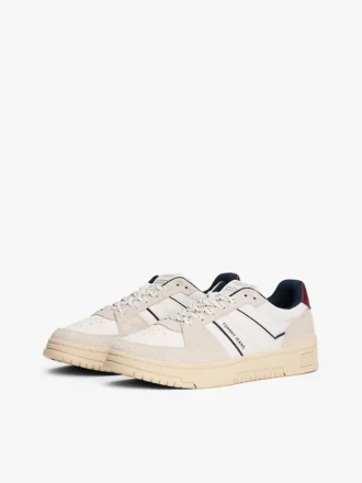 Adidași Tommy Jeans din piele de căprioară cu talpă cupsole
