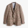 Blazer din amestec de lână cu carouri Glen Blazer din amestec de lână cu carouri Glen