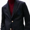 Blazer din lână cu logo Crest Blazer din lână cu logo Crest