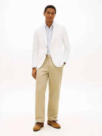 Blazer din sargă fără căptușeală