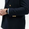 Blazer texturat din amestec de bumbac și lână Blazer texturat din amestec de bumbac și lână