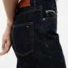 Blugi drepți, largi, cu talie medie, din denim selvedge