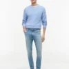 Blugi skinny decolorați