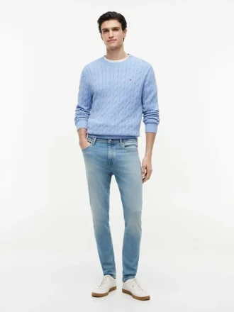 Blugi skinny decolorați