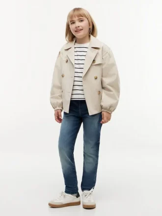 Blugi skinny pentru copii, fără nasturi