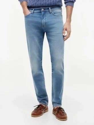 Blugi slim din denim tricotat THFlex