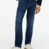 Blugi slim fit din denim elastic pentru copii Blugi slim fit din denim elastic pentru copii
