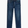 Blugi slim fit din denim elastic pentru copii Blugi slim fit din denim elastic pentru copii