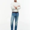 Blugi slim stretch decolorați Blugi slim stretch decolorați