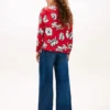 Bluză din crep cu imprimeu floral Bluză din crep cu imprimeu floral