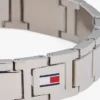 Brățară cu zale plate și accente în dungi Brățară cu zale plate și accente în dungi