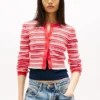 Cardigan cu dungi, croială slim, Tommy Jeans Blugi