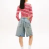 Cardigan cu dungi, croială slim, Tommy Jeans Blugi