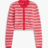 Cardigan cu dungi, croială slim, Tommy Jeans Blugi