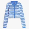 Cardigan cu dungi, croială slim, Tommy Jeans Blugi Cardigan cu dungi, croială slim, Tommy Jeans Blugi