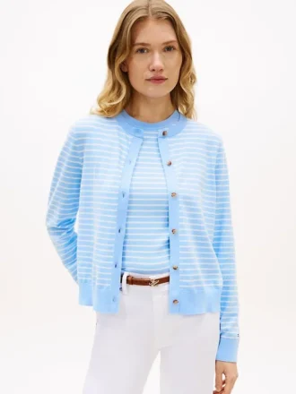 Cardigan cu guler rotund