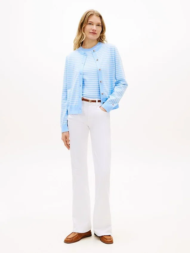 Cardigan cu guler rotund Cardigan cu guler rotund