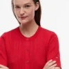 Cardigan cu mâneci scurte din tricot mixt Cardigan cu mâneci scurte din tricot mixt