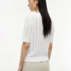 Cardigan cu mâneci scurte din tricot mixt Cardigan cu mâneci scurte din tricot mixt