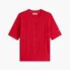 Cardigan cu mâneci scurte din tricot mixt Cardigan cu mâneci scurte din tricot mixt
