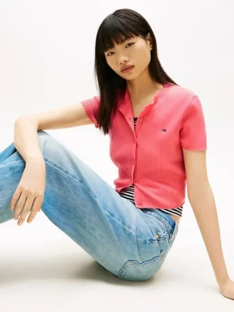 Cardigan cu mâneci scurte Tommy Jeans Pantaloni scurți