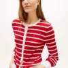 Cardigan cu tricotaj în dungi Cardigan cu tricotaj în dungi