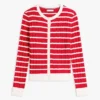 Cardigan cu tricotaj în dungi Cardigan cu tricotaj în dungi