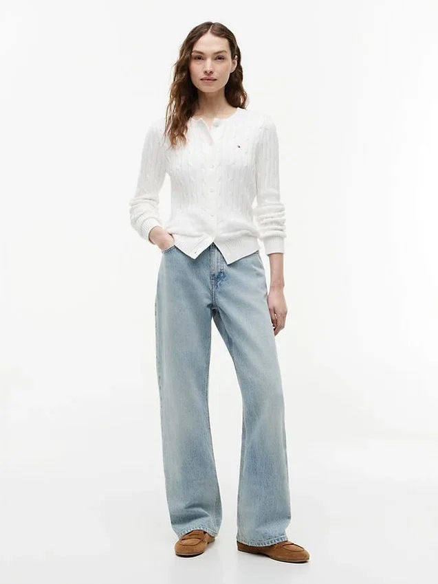 Cardigan cu tricotaj în relief Cardigan cu tricotaj în relief