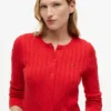 Cardigan cu tricotaj în relief