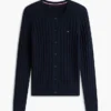 Cardigan cu tricotaj în relief Cardigan cu tricotaj în relief
