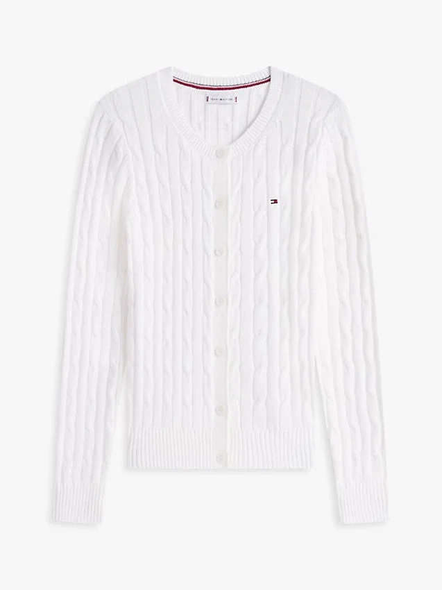 Cardigan cu tricotaj în relief Cardigan cu tricotaj în relief